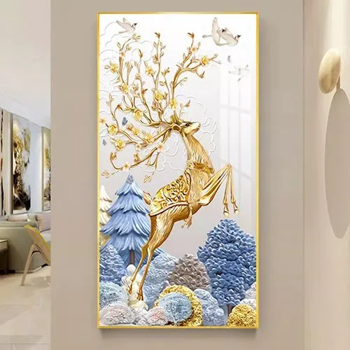 3D Wall Art Modern Abstract Animal Print Art Painting photo-4