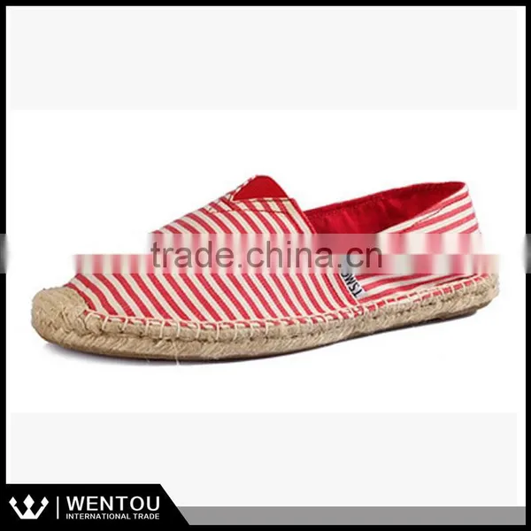 Jet Set Casual Slip On Canvas Stripe Espadrille photo-3