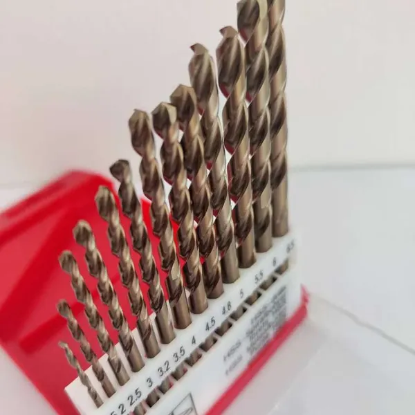 A Set of 13 HSS Drill Bits 1.5mm-6.5mm Round Shank Straight Spiral Drill Bits, Suitable for Steel, Stainless Steel, Hard Metal, Plastic, Wood, Etc photo-2