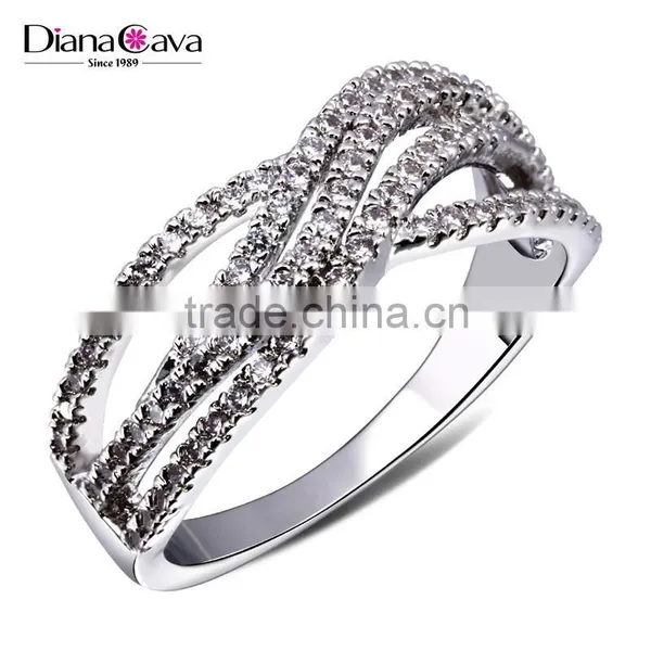 Newest Trend Cubic Zirconia Fine CZ Stones Wholesale Jewelry Setting Wedding Ring photo-2