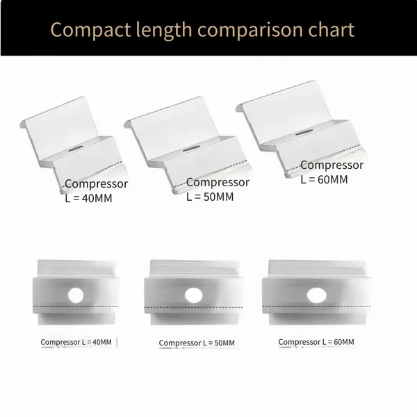 Photovoltaic Clamps - Middle Clamps for Solar Panel Modules, Aluminum Alloy Thickened Edge Clamps for Single-glass Modules, Photovoltaic Bracket Accessories photo-2