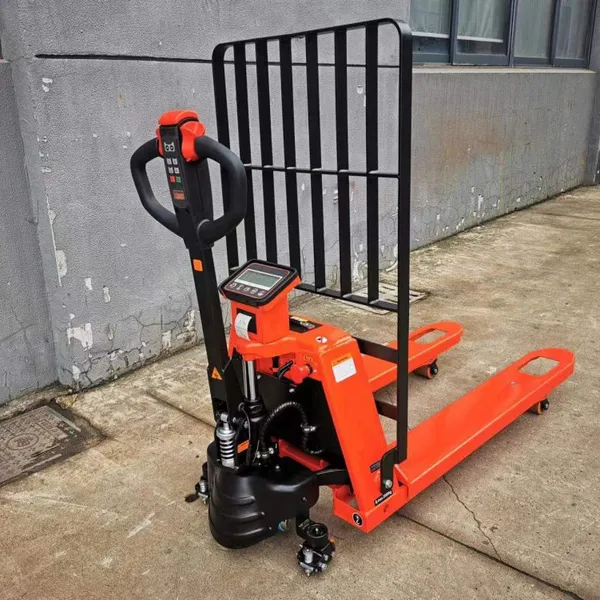 1.5Ton Electric Pallet Truck With Scale 2000kg Steel Pallet Jack Lithium Battery Powered Durable and Efficient photo-3