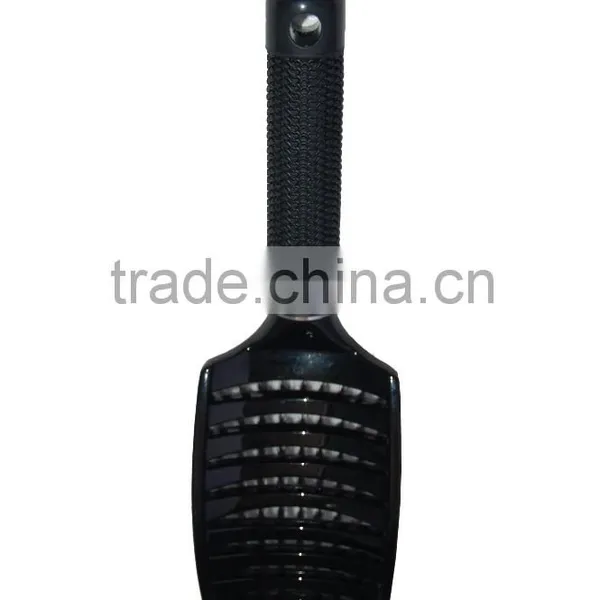 Professional Salon Fassional Plastic and Nylon Bristle Unique Curved Vent Brush photo-2