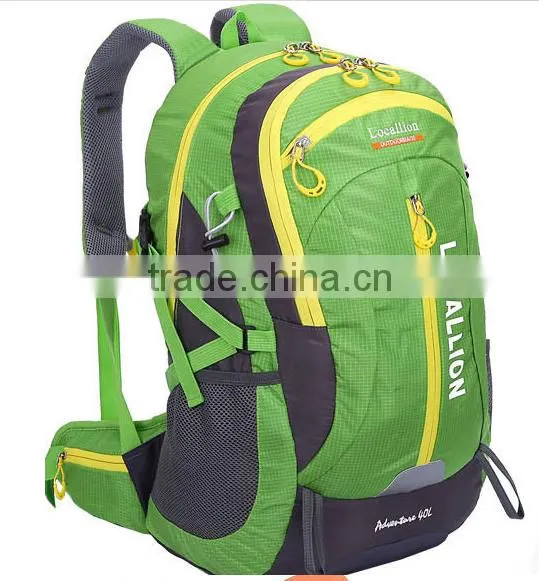 Outdoor Sporty Durable Polyester Nylon Men Women Waterproof Travel Hiking Camping Bag