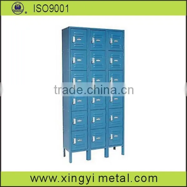 High Quality Six Door Key Lock Metal Locker/louver Weld Locker/steel Metal Locker