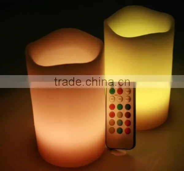 Safety Flameless Windproof Led Colorful Candle/Remote Candle Wholesale Hot sale
