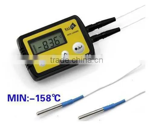 External Dual/double Probe Deep Cryogenic Temperature Data Logger