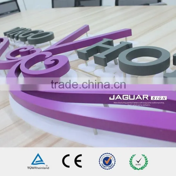 Shop Decorative Waterproof Frontlit / Backlit Advertising Baking Finish Acrylic Led Letters Sign and Alphabet Numbers photo-3