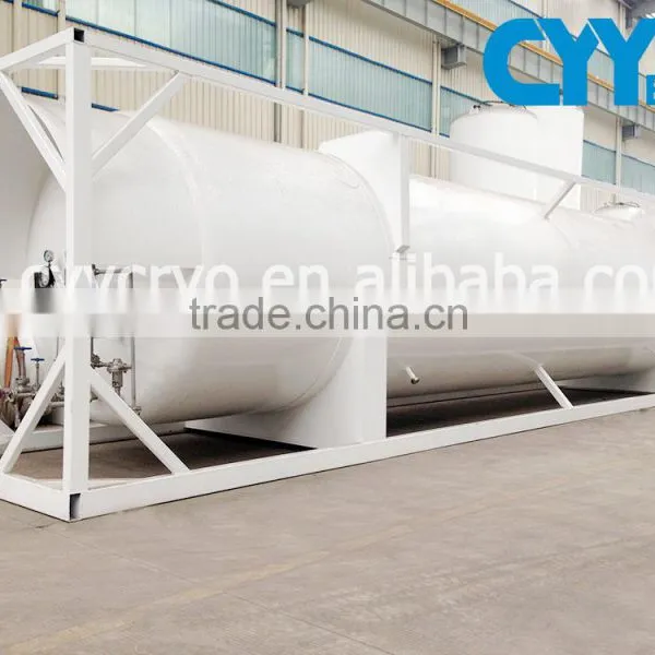 50m3 Liquid Oxygen Nitrogen Argon CO2 LNG LPG Horizontal Cryogenic Storage Tank With ASME/ISO/GB photo-5