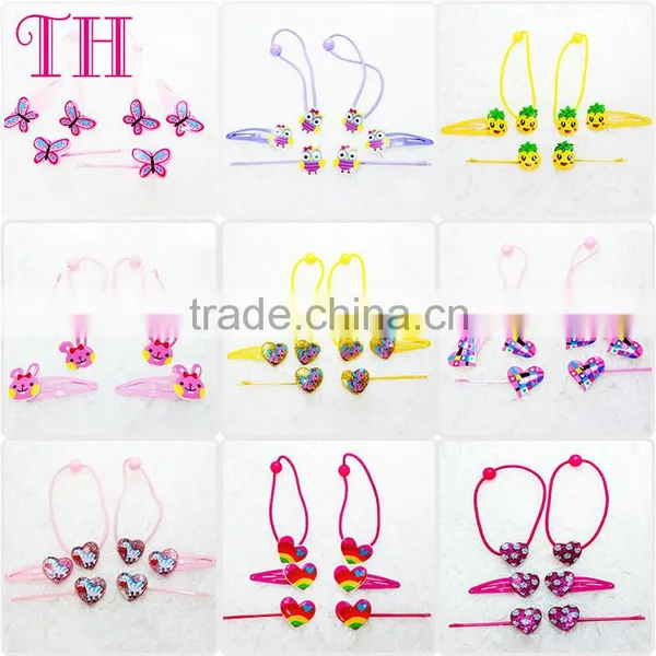 Kids Hair Accessories Cheap Cute Girls Resin Magnetic Metal Hairclip photo-3