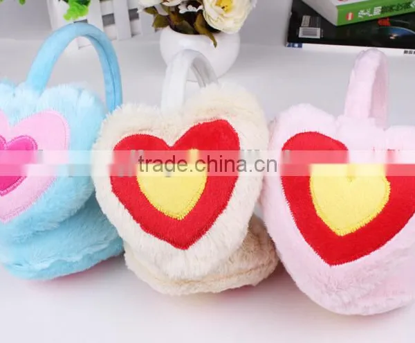 Factory Wholesale Heart-shaped Earmuffs for Girls and Lady