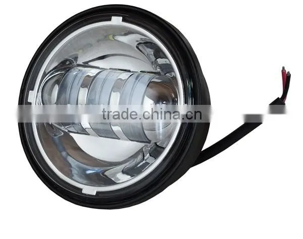 Motor Head Light 7' Round Truck LED Headlight 12v Head Light for Halo Harley 4x4 Jeep photo-2