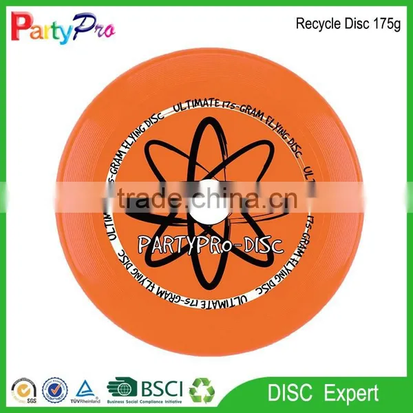 Partypro Turkey Market 2015 BSCI Factory 175g Soft PE Plastic Frisbee Sport Toy Logo Printing Ultimate Frisbee Disc Golf photo-4