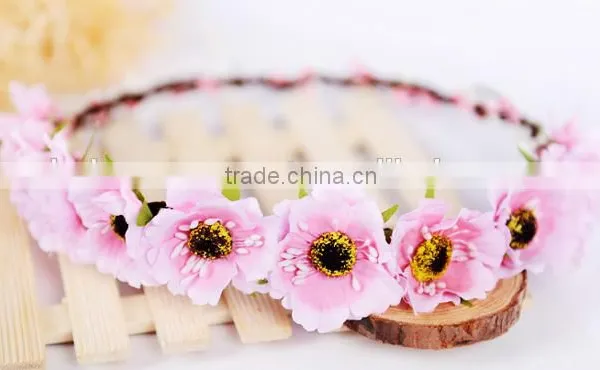 2015 New Fashion Sweet Goddess Blossom Headband for Wedding for Gift