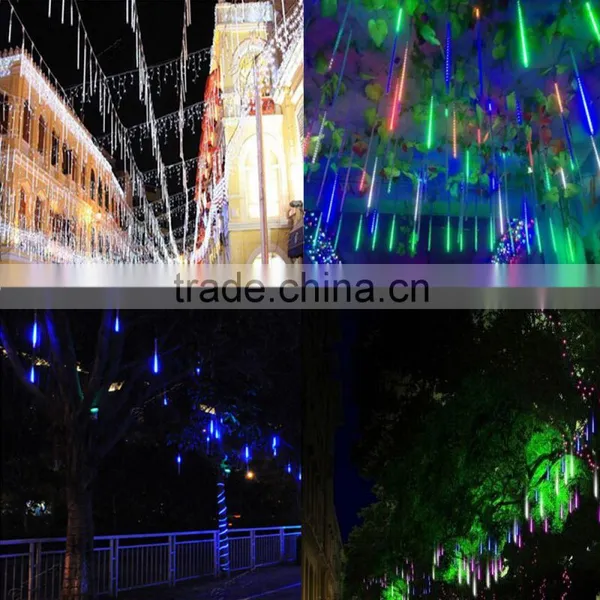 20CM 100V~240V LED Meteor Tube Romantic Meteor Shower Rain Tubes Christmas Decoration String Light for Holiday/Wedding/Party photo-2