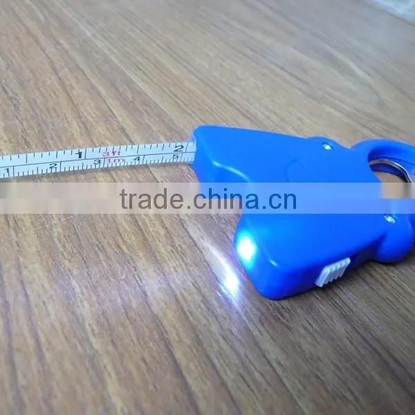 Human Body Shape Plastic Colorful Mini Led Flashlight Keychain With Tape Measure and Bottle Opener