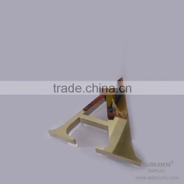 Golden Color High Class Aluminum Signs photo-3