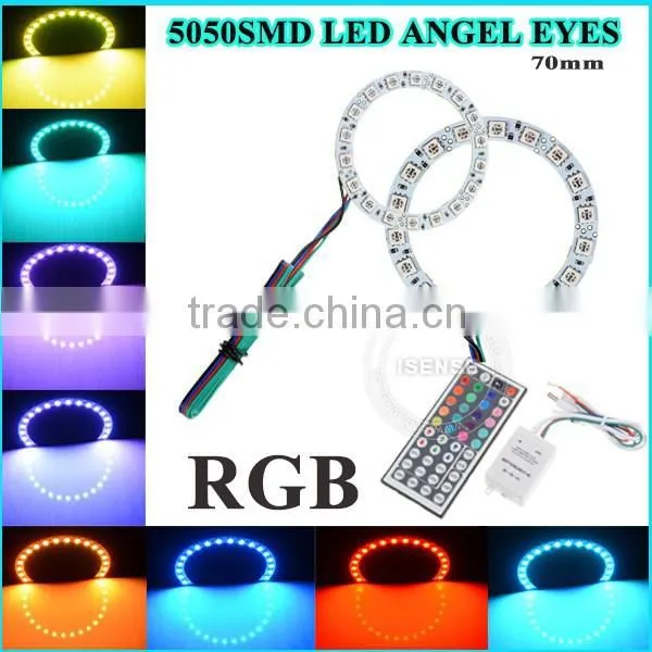 Good Quality 50mm DC12V Black PCB Full Circle Anegel Eyes for Honda City Led Lights photo-6