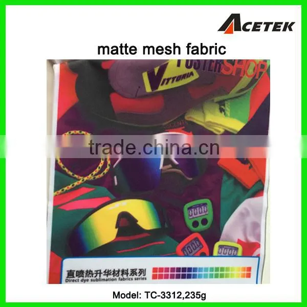 235g Matte Mesh Polyester Fabric for Sublimation Printing photo-2