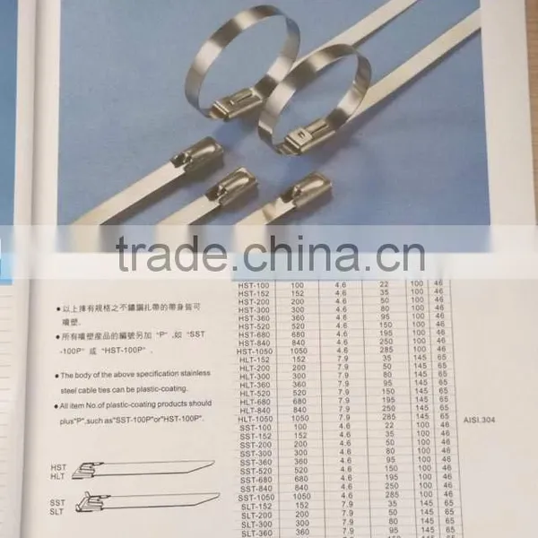 Offer Stainless Steel Lock Steel Ball Ties (material:304-201-316 ) 7.6*250 photo-4