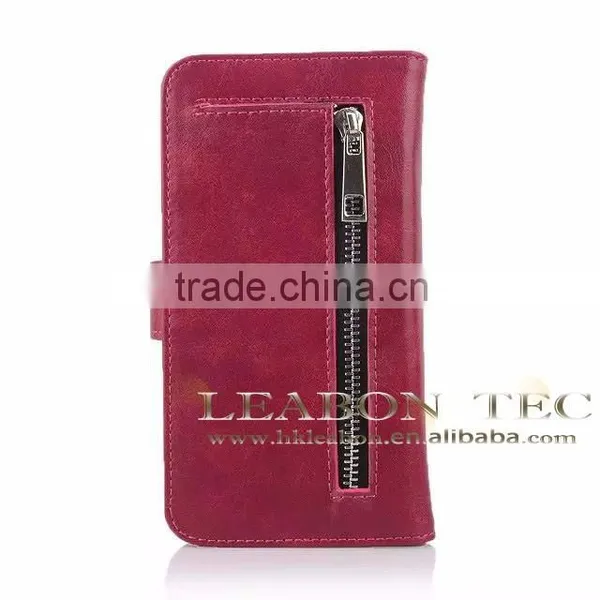 Best Selling Hot Chinese Products Detachable Wallet and Phone Case Mobile Phone Leather Case for S6 Edge Case photo-3