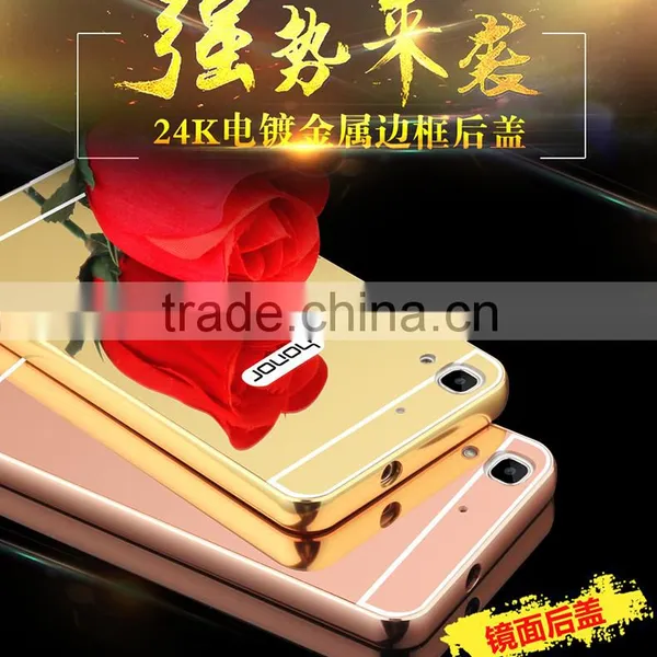 High Quality Luxury Mirror Cover Metal Aluminum Bumper Phone Case For Huawei Honor 4A photo-2