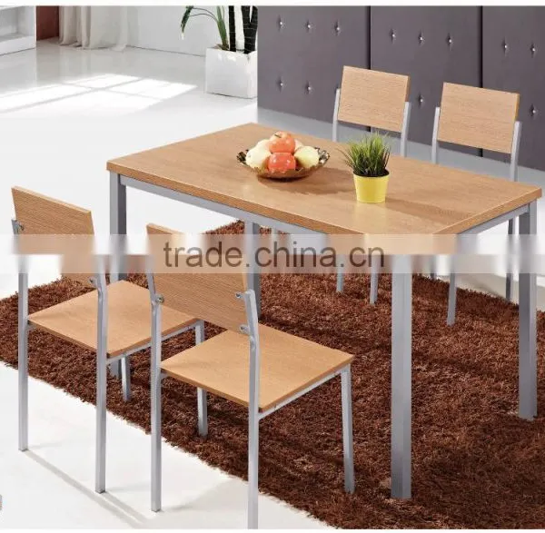 Foshan Factory Directly Sale Wooden Dining Table Set / Melamine Dining Table Set