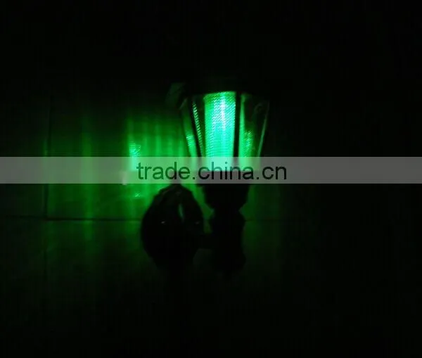 Solar Led Wall Mounted Retro Hexagon Lamp Light Led Decorative Court Colored Led Lawn Garden Lamp Light.