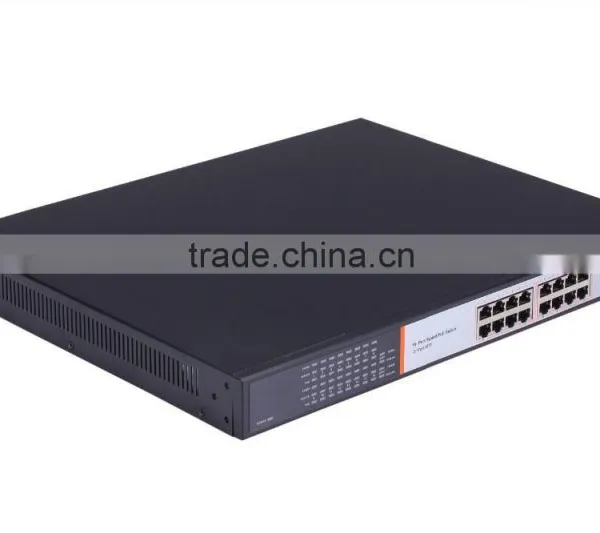 Hot Selling 16 Port 1000M Gigabit PoE Fiber Switch With 2 SFP Port 250W Internal Power photo-4
