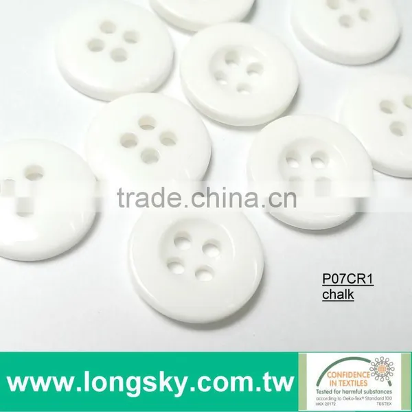 (#P07CR1-20L) 15mm Fashion Dyeable Wholesale Decorative 4 Hole Round Sew Garment Button photo-2