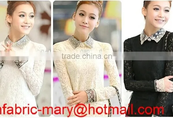 Fashionable Lace Fabric With Nylon Polyester for Curtain TH-2027 photo-3