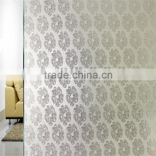 Frosting Static Film we Put on Windows in Bathroom or in Any Glass Window photo-5