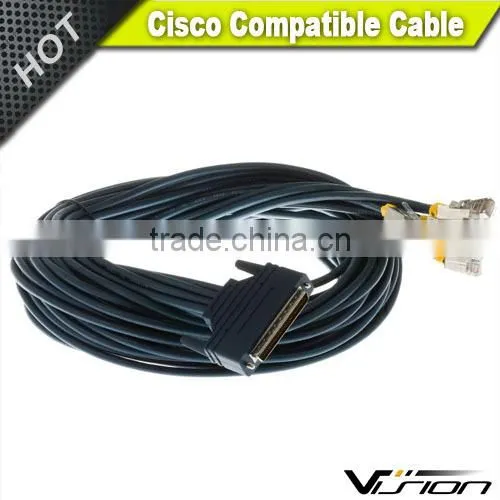 10ft CAB-OCTAL-ASYNC Cisco Compatible 8-Lead Octal Cable 68-Pin to 8-Male RJ45s 72-0845-01 Quality Choice photo-4