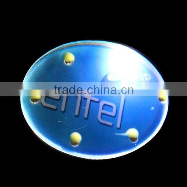 LED Glow Badge Customized Mini Led Badge Glowing for Promotional Gift photo-3