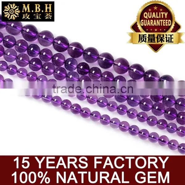 Factory Wholesale Fashion Color Hand String of Natural Purple Crystal Beads Scattered Beads Semi-finished Crystal DIY Handmade j