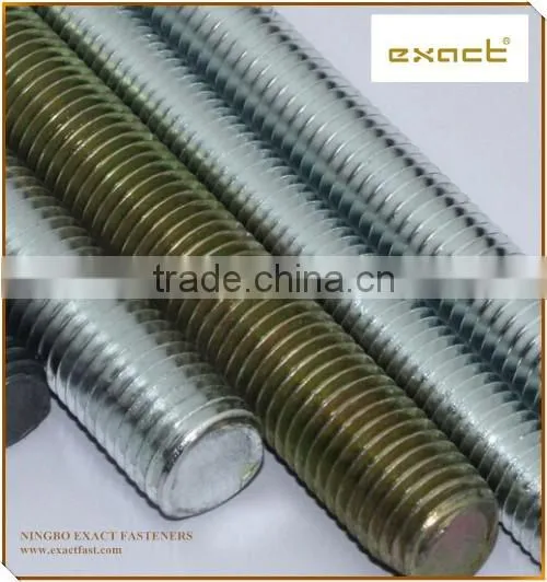 Zinc White Zinc Blue Yellow Zinc Hot Dip Galvanized Threaded Bar photo-4