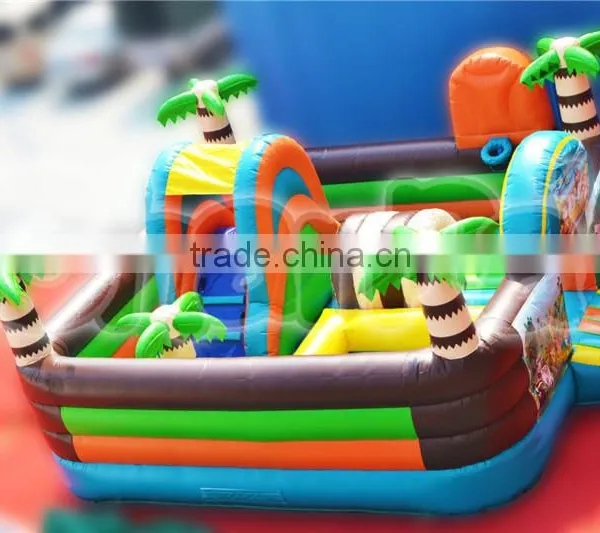 Customized Inflatable Jungle Animal Park, Inflatable Fun City photo-2