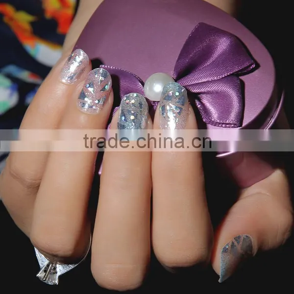 Fashionable Laser High Quality Self-adhesive Miracle Nail Sticker Nail Art photo-5