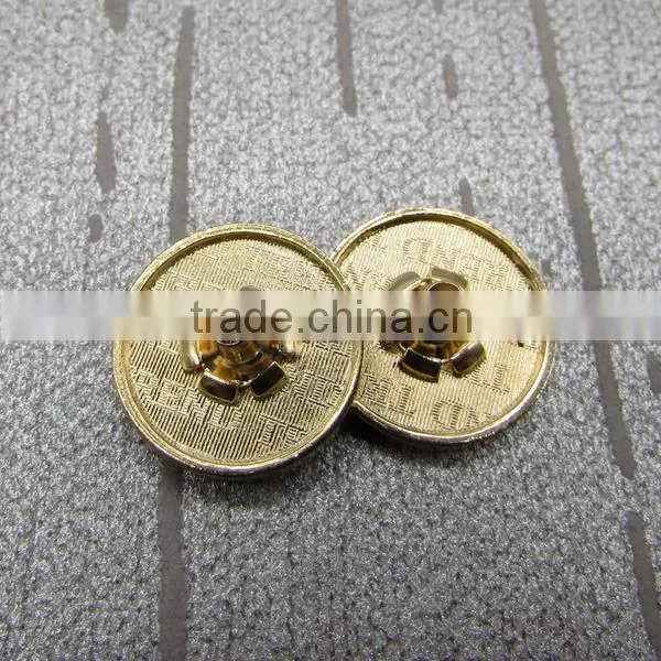 Special Design Logo At Back Gold Metal Jeans Button photo-4