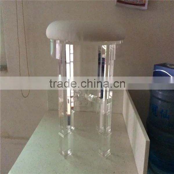 Acrylic Contemporary Clear Counter Bar Stools photo-3
