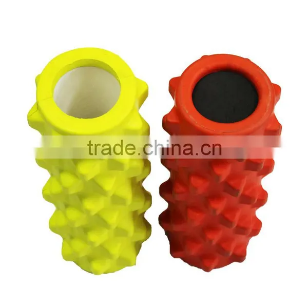 Eercise Therapy Yoga Foam Roller With Massage Point for Gym Eercise Massage Pilates12.5" 5" Teture Dotted PU Foam Roller photo-4
