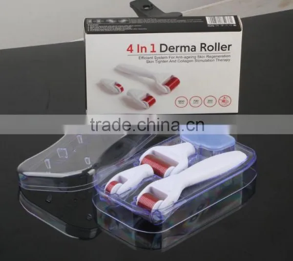 2016 The Newest 4 in 1 Derma Roller / Dermaroller (1200 Needles ,720 Needles,300 Needles and Alcohol Together) photo-6