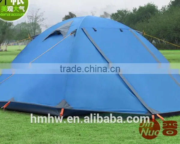 2 Person Double Layers Aluminum Pole Camping Tent photo-2