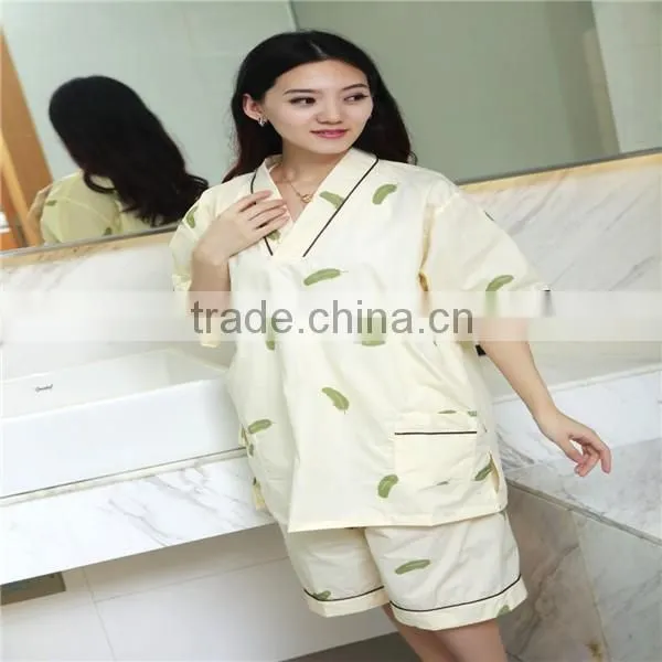 Luxury New Design Bathrobe Thin Robe Sets Gowns Printed Spa Beauty Salon Robe