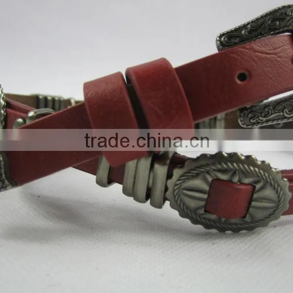 Ethnic Minorities Metel With pu Leather Belts for Women photo-3