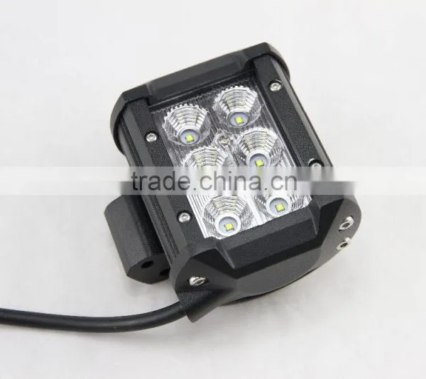 Black Housing Flood Offroad 18W LED off Road Work Lamp 18w LED Worklight Lamp 12V/24V 18W LED Work Light Bar Bulbs photo-3