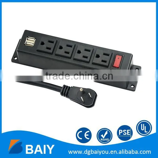 Chinese Factory American Plug Electrical Desktop Socket for Desktop