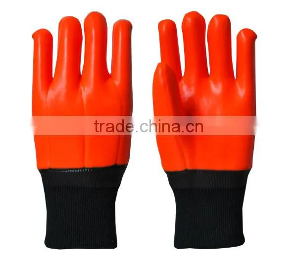 High Quality China Flourescent Pvc Anti-Cold Glove For Winter photo-4