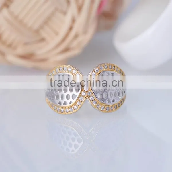 Wholesale 925 Sterling Silver Hollow Out Yellow Coral Ring photo-4