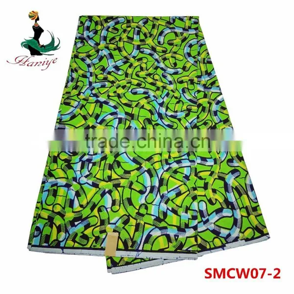 Newest Model Real Wax Fabric SMCW05 African Super Wax Print Fabric Wholesale photo-6